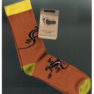 Breathe Easy Bamboo Socks - Gecko (MEDIUM)